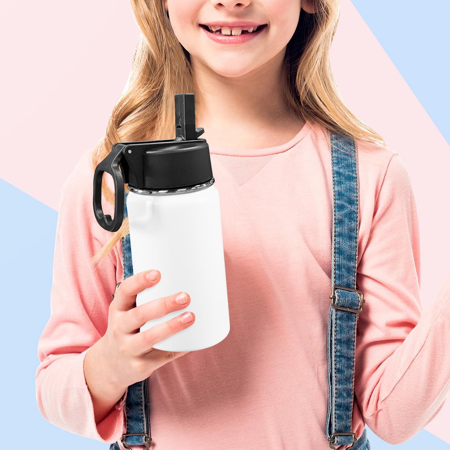 water bottle Kids Water Bottle with Straw Lid (12 oz)